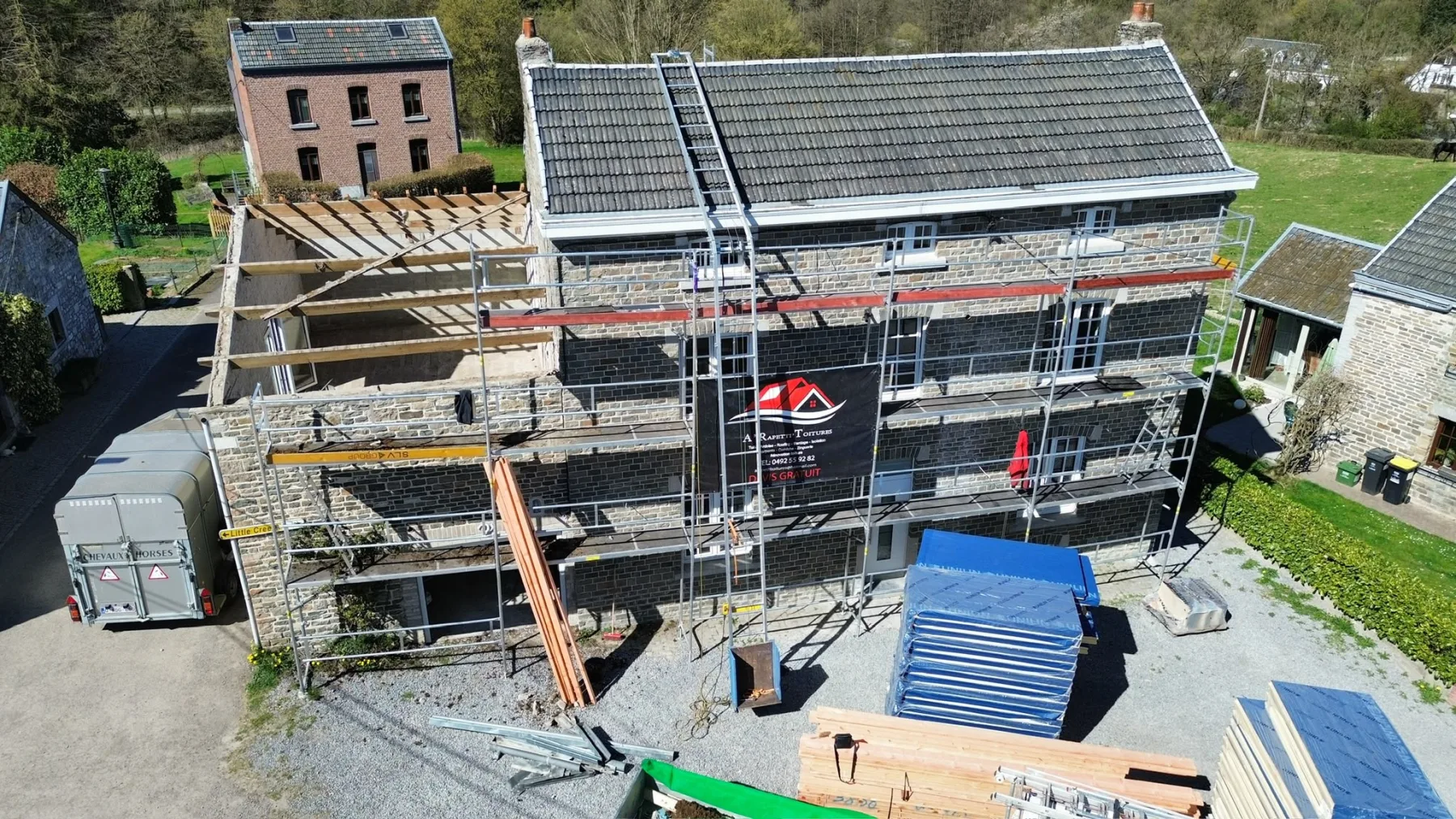 Chantier toiture A Rapetti